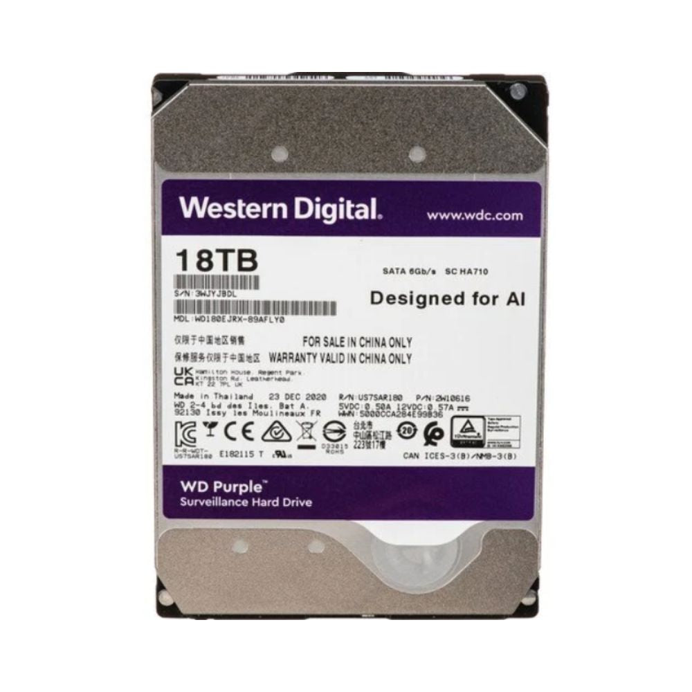WD HDD Purple Surveillance 18TB WD HDD Purple Surveillance 18TB
